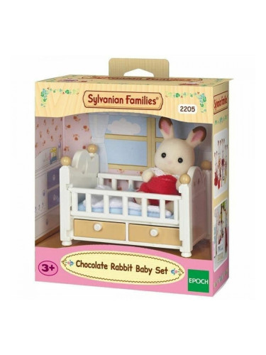 Фигурки на Герои Sylvanian Families Baby Rabbit Chocolate Bed