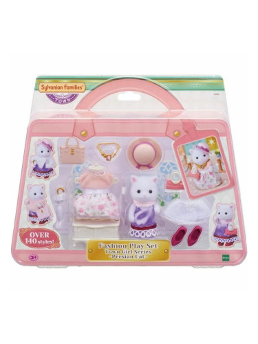 Сглобяеми Фигурки Sylvanian Families The Fashion Suitcase And Big Sister Persian Cat