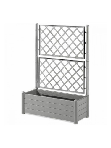 Саксия Stefanplast Italia Сив Пластмаса Квадратен 100 x 43 x 142 cm