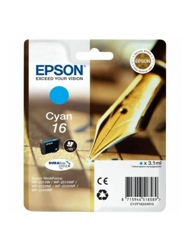 Оригиална касета за мастило Epson 16 Синьо-зелен