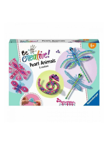 Занаятчийска игра Ravensburger Be creative! Pearls Animals