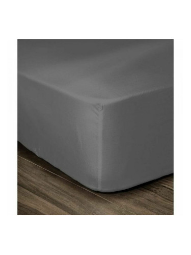 Чаршаф с ластик Lovely Home Тъмно сив Двойно легло (140 x 190 cm)