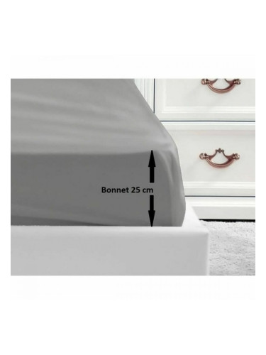 Регулируем чаршаф с ластик Lovely Home Светло сив (160 x 200 cm)