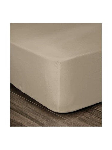 Чаршаф с ластик Lovely Home Бежов 90 x 190