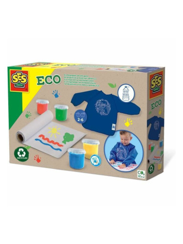 Живопис с Пръсти SES Creative Finger painting kit with Eco apron