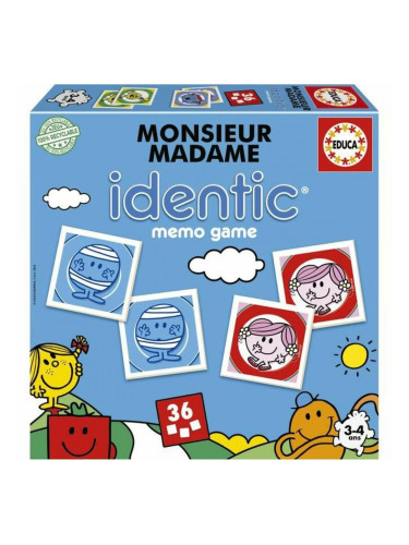 Образователна Игра Educa Monsieur Madame Identic (FR)
