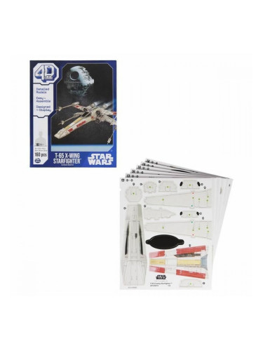 Строителна Игра Star Wars T-65 X-Wing Starfighter 160 Части 38 x 34,5 x 26 cm Многоцветен