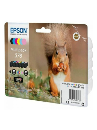 Оригиална касета за мастило Epson Multipack 378 Жълт Черен Синьо-зелен Пурпурен цвят