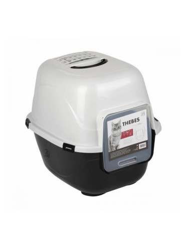 Транспортна клетка за домашни любимци MPETS 62 x 53 x 58 cm Бял Бял/Черен Пластмаса