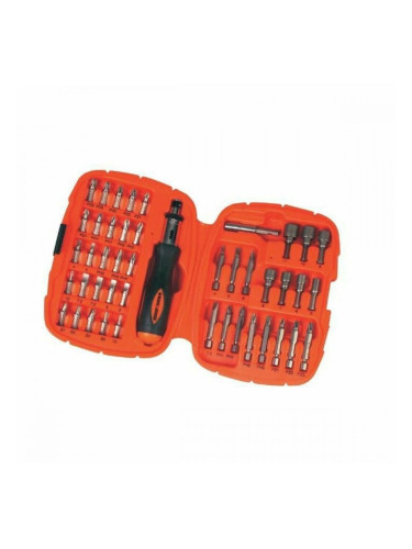 Комплект битове с отвертка Black & Decker A7039 -XJ 45 Части Hex Phillips Pozidriv Torx