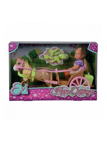 Бебешка кукла Simba Evi Love Horse Carriage