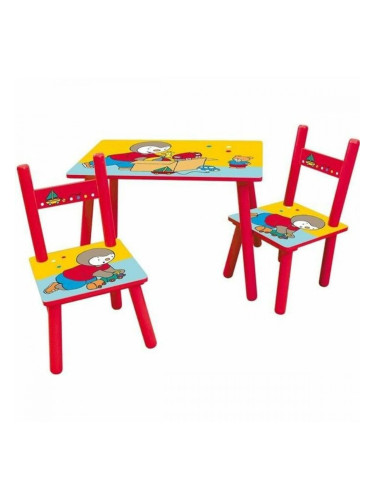 Комплект детска масичка и столчета Fun House T'CHOUPI