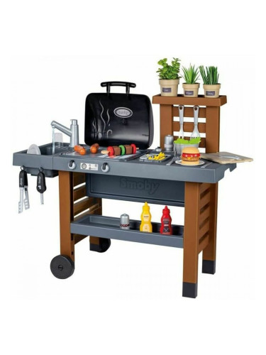 Кухня Играчка Smoby Garden Kitchen Барбекю 43 Части