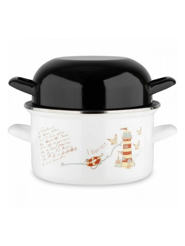 Касерола Baumalu Емайлирана Стомана Бял Ø 20 cm