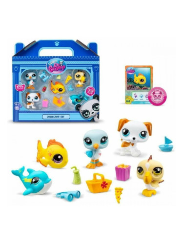 Комплект фигури Bandai Littlest Pet Shop Пластмаса