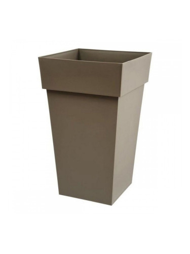 Саксия EDA Tuscan Тъмнокафяв Квадратек полипропилен (39 x 39 x 65 cm)