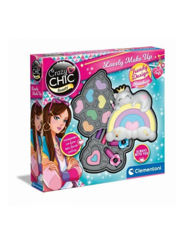Грим Комплект за Деца Clementoni Crazy Chic Beauty Lovely Make up Многоцветен