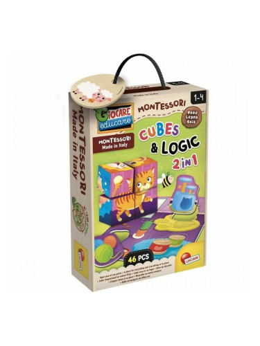 Образователна Игра Lisciani Giochi Cubes & Logic 2 in1 (FR)