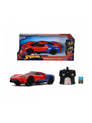 Кола с Радиоуправление Simba Spiderman Червен Многоцветен