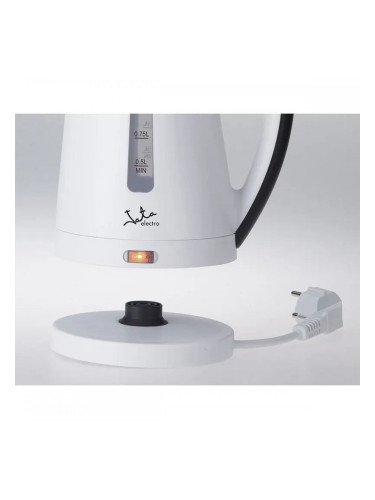 Чайник JATA Бял Черен Неръждаема стомана Пластмаса 2000 W 1 L