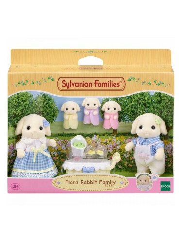 Аксесоари за Къща на Кукли Sylvanian Families 5735 Flora Rabbit family