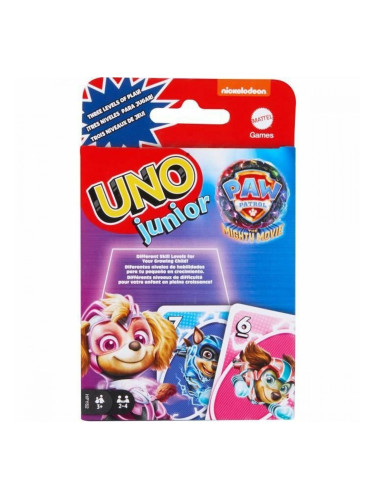 Настолна игра Mattel Uno Junior Paw Patrol