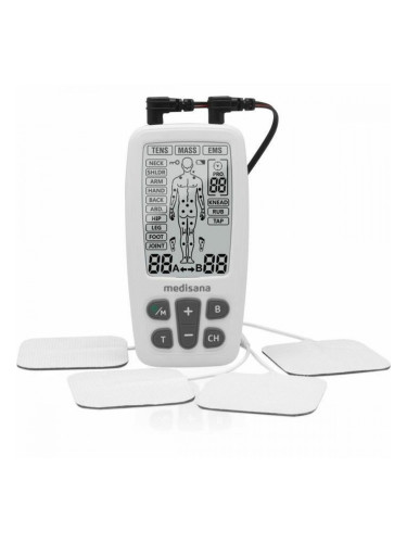 Мускулен Електростимулатор Medisana Черен/Бял