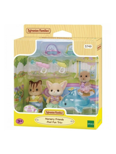 Аксесоари за Къща на Кукли Sylvanian Families 5749 Nursery Friends Pool Fun trio