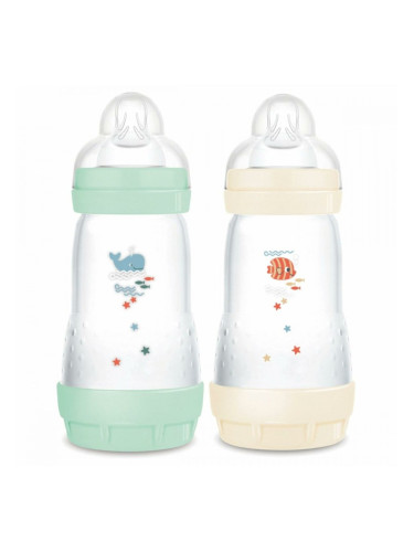 Биберон MAM Fishes Зелен Бежов