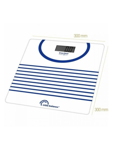 Електронен кантар за баня Little Balance 8655 Син/бял 180 kg