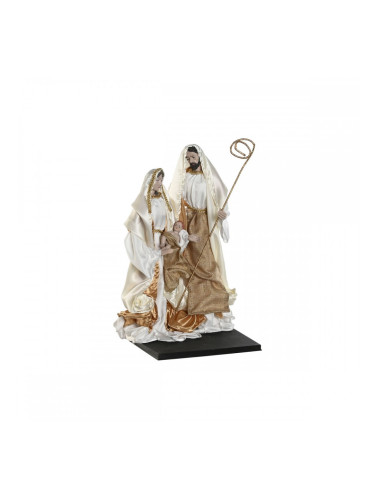 Рождествена Коледна Сцена Home ESPRIT Бял Златен 27 x 24 x 40 cm