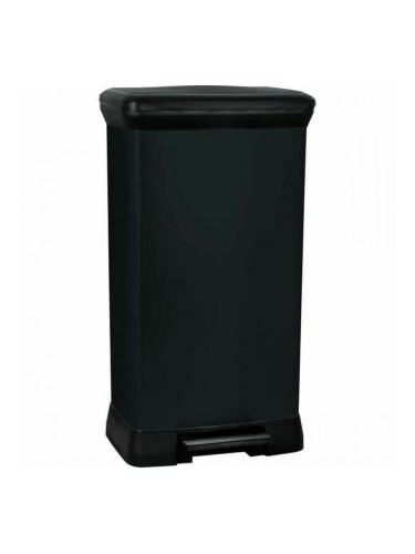 Кошче за боклук Curver Черен 50 L Метал Пластмаса