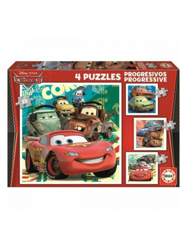 Пъзел Educa Cars (4 броя)