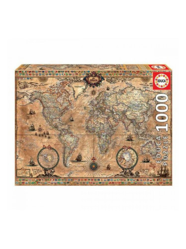 Пъзел Educa Карта на Света (1000 pcs)
