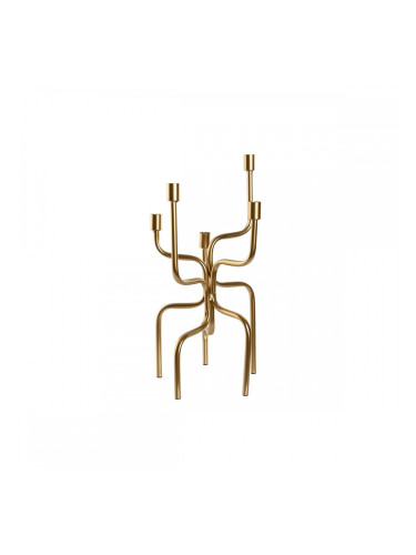 Канделабър Home ESPRIT Златен Метал 25 x 25 x 51 cm