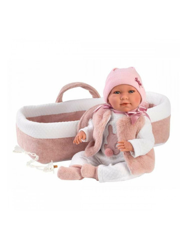 Кукла Бебе Llorens Mimi Розов 40 cm Количка