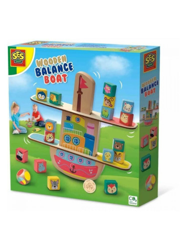 Образователна Игра SES Creative Wooden balance boat