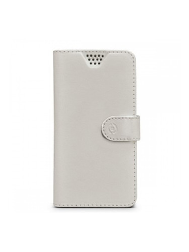 Калъф за мобилен телефон Celly WALLYUNIXLWH Бял Universal