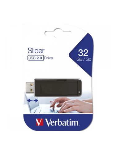 USB стик Verbatim 98697 Черен 32 GB