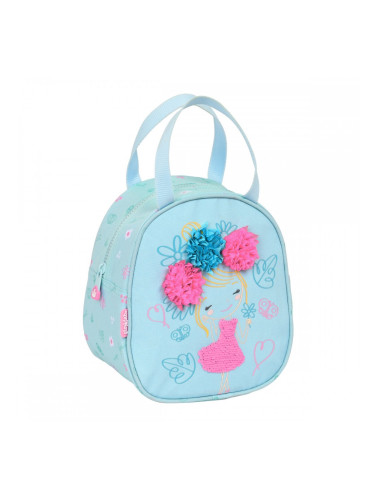 Термо чанта Glow Lab Cute doll 19 x 22 x 14 cm Светло син