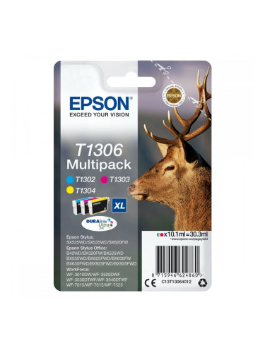 Оригиална касета за мастило Epson T1306 Циан Жълт