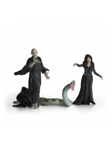 Фигурки на Герои Schleich Voldemort, Nagini and Bellatrix (3 броя)