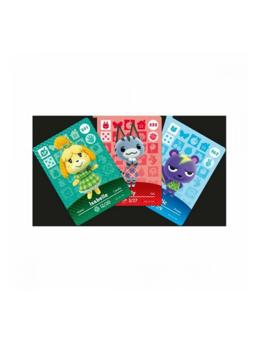 Интерактивна Играчка Nintendo amiibo Animal Crossing Cards - Series 4 Pack 3 Части 3 броя
