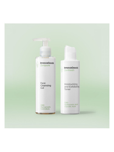 Пакет 2 продукта за Почистване на Лице CBD InnovaGoods
