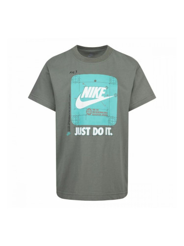 Детски Тениска с къс ръкав Nike Future Utility Ss Тъмно сив - Размер - 6-7 Години