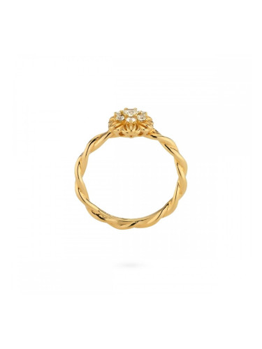 Дамски пръстен 24KAE 124108Y/54 Златен 14