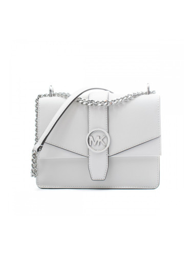 Чанта за Рамо Michael Kors Greenwich Бял 20 x 18 x 6 cm