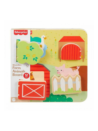 Бебешка играчка Mattel 20 x 20 x 1,91 cm Животни