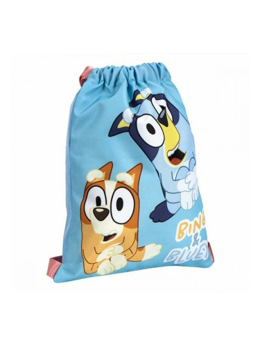 Раница с връвка Bluey Син 27 x 33 cm