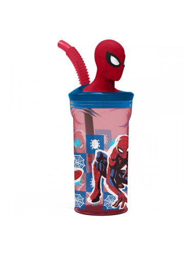 Чаша със Сламка Spider-Man CZ11338 3D